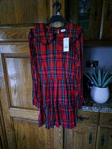 Girls tartan dress new - girls, 12/13