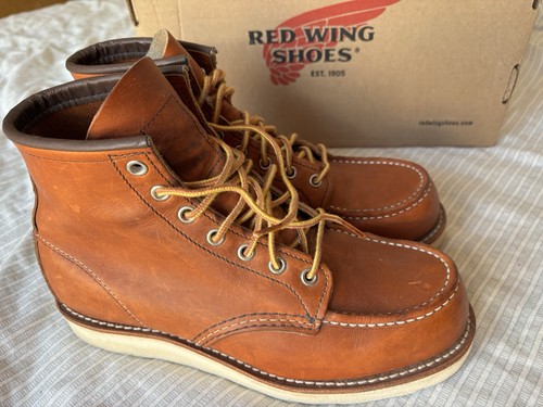 Red wing moc toe boots - wing,