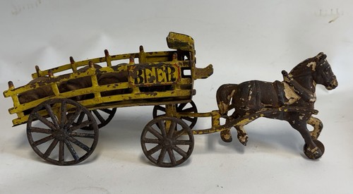 Antique cast iron beer - beer, horse