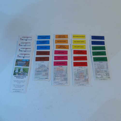 The simpsons monopoly deed - the,