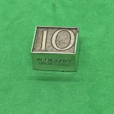 Silver 10 Bob Charm