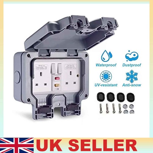 Gang 13a rcd ip66 - 13a,