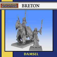 Damsel on Horse & Foot – 3D
