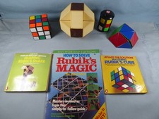Vintage Rubiks toys and books