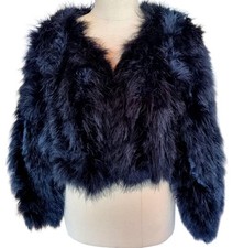 Black Marabou Feather Bolero