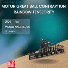 Mould King Motor Great Ball Contraption Rainbow Tensegrity 2520pc Electric 26006