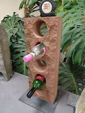 Reclaimed Red Sand Stone 5 Holed Wine Rack 23.5" High