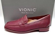 Vionic Sellah Orthotic Leather Loafer Shoes RRP £130 Women's New 