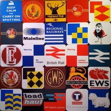 Railway Coaster / Cork Backed Train Mug Mats | British Rail | Great Gift