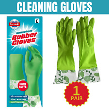 Long Sleeve Rubber Gloves Household Cleaning Dish Washing up Kitchen Window Car