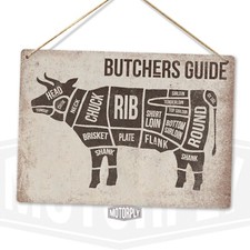 Metal Wall Sign - Butchers