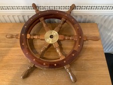 Vintage solid wooden ship - vintage,