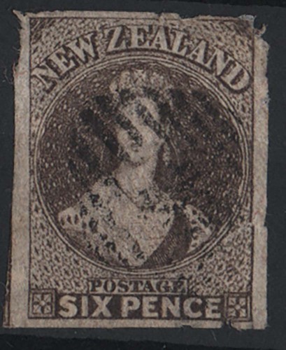 New zealand 1864 chalon - 1864, head