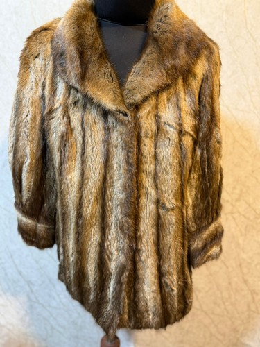 Vintage muskrat fur - vintage,