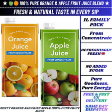 100% Pure Orange & Apple Fruit