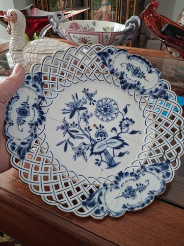Antique meissen reticulated - meissen,