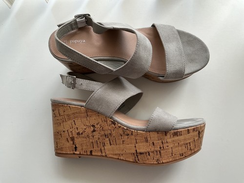 Size grey wedge heel - grey,