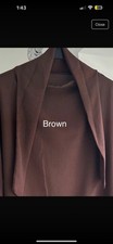 Women's Brown Khimar Hijab Scarf Prayer Room Attire