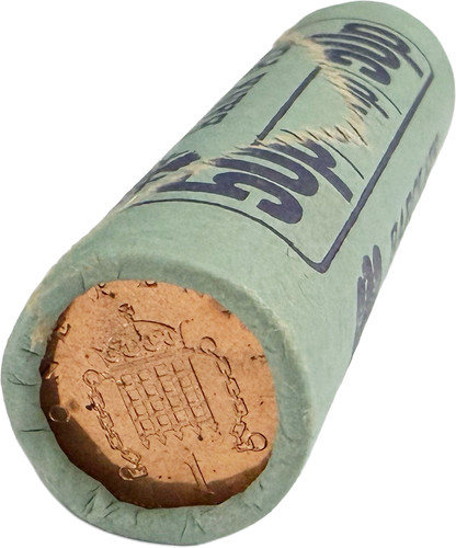 1987 roll bronze pennies - 1987,