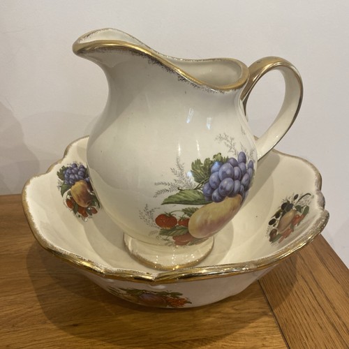 Vintage wash bowl and jug - bowl, j&s