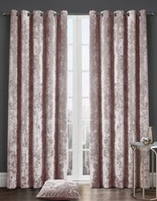 Crushed Velvet Curtains Fully