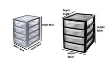 A4 Paper Small 4 Drawer