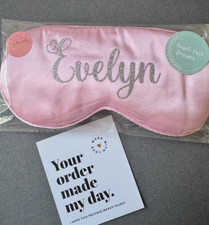 Personalised Satin Sleep Eye Mask Any Name Text Hen Party Bride Sleepover Adults