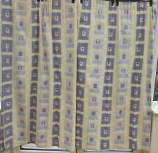 VERY WIDE LUXURY ASHLEY WILDE BESPOKE CREAM/ AMETHYST CURTAINS