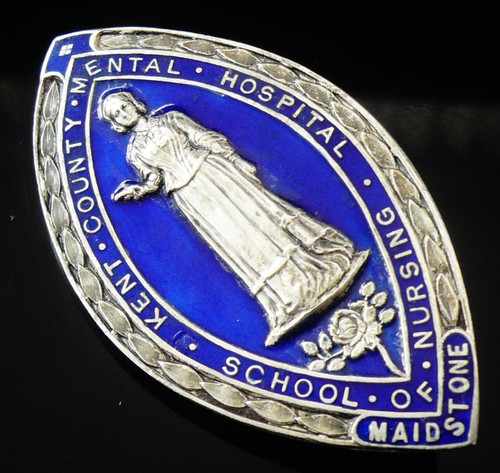 Sterling silver nursing badge - sterling,