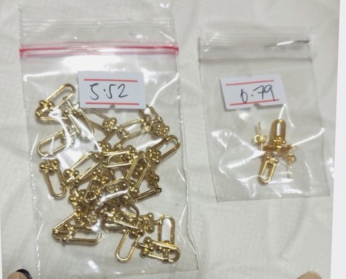 18k saudi gold hardware - 18k,