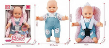 Baby Doll with Car Seat &