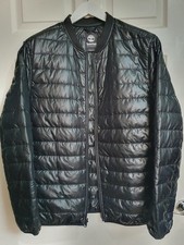 Timberland Men's Puffer Jacket Size XXL Black Full Zip Lightweight NEW
