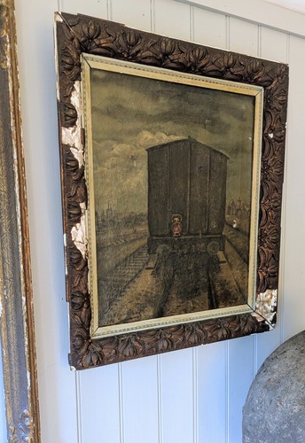 Antique oil canvas - antique,