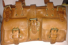 Authentic Mulberry Roxanne Oak/Tan Brown Leather Bag