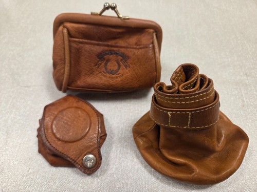 Vintage genuine leather coin - vintage,