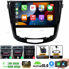 For Nissan Qashqai J11 2013-2017 Android 15 CarPlay Car Stereo Radio GPS Sat Nav