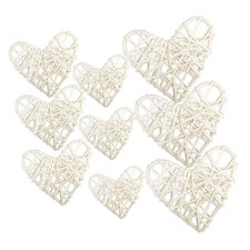 9pcs Natural Heart Shaped