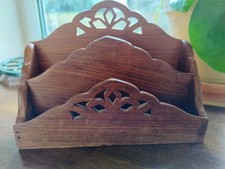 Vintage Wooden Letter Rack