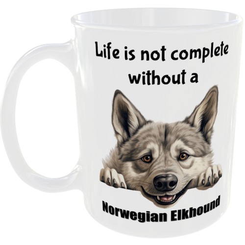 Norwegian elkhound mug - elkhound,
