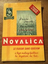 Vintage French Freestanding Cardboard Advertising Sign NOVALICA Biscuits