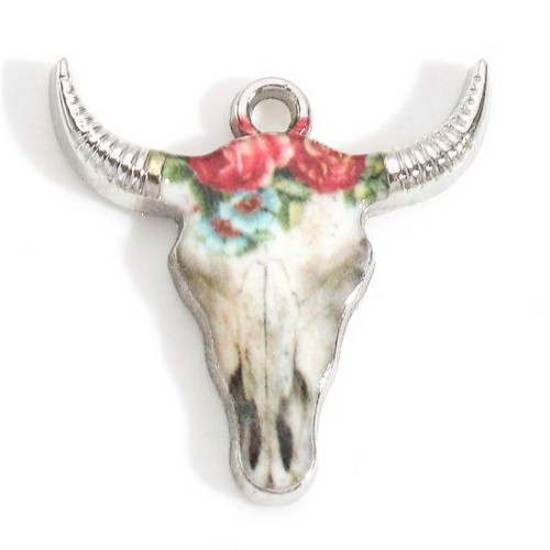 Cow skull shaped silver - 10,