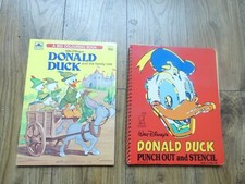 Donald Duck,DISNEY, Colouring book and Stencils 1980s