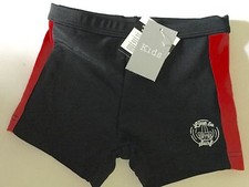 Boys Black / Red Trim Swim