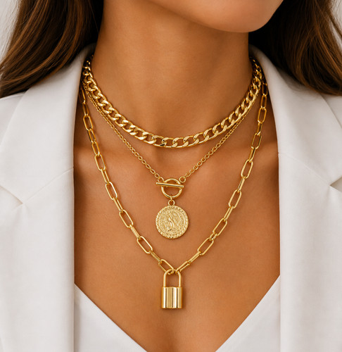 Zara 18k gold plated - , chunky