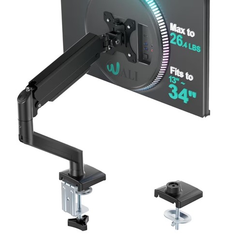 Ergonomic single arm monitor - single,
