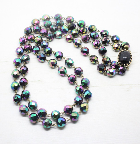 Vintage iridescent crystal - vintage,