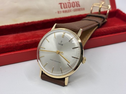Vintage gold tudor mens - vintage, 9k