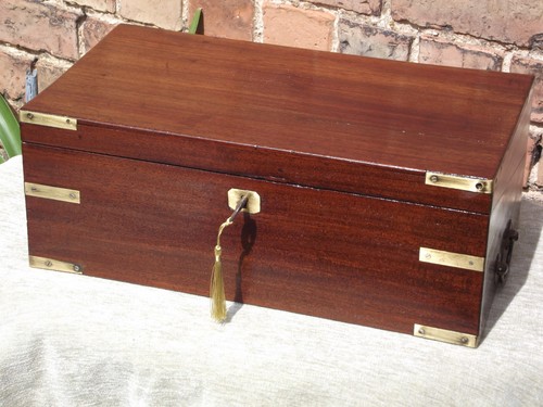Tidy mahogany writing - tidy, slope