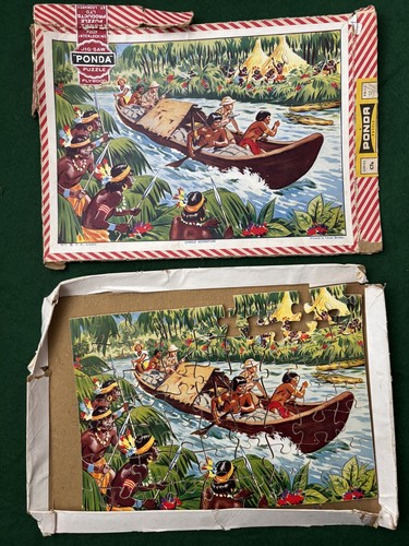 Vintage ponda wooden jigsaw - ponda,