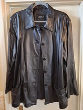 REAL LEATHER BLACK MILAN